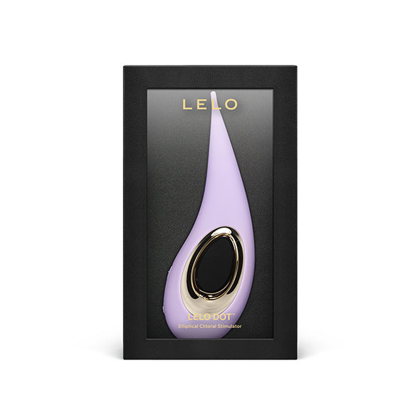 Dot clitorisstimulator van Lelo in luxe zwarte geschenkverpakking met gouden logo