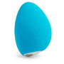 We-Vibe Wish clitorisvibrator in turquoise blauw, ei-vormig siliconen ontwerp met bedieningsknop
